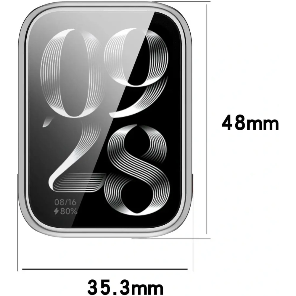 Wholesale Bizon Case Watch Felipe Xiaomi Mi Smart Band 9 Pro silver - BIZ7971 - {ean13} - Hurt