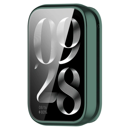 Etui z osłoną ekranu Bizon Case Watch Felipe do Xiaomi Mi Smart Band 9 Pro zielone