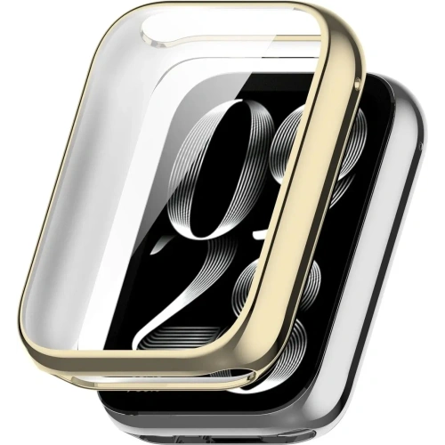 Etui z osłoną ekranu Bizon Case Watch Felipe do Xiaomi Mi Smart Band 9 Pro złote