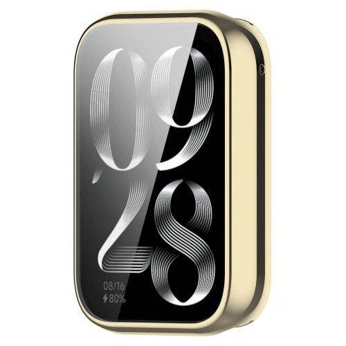 Etui z osłoną ekranu Bizon Case Watch Felipe do Xiaomi Mi Smart Band 9 Pro złote