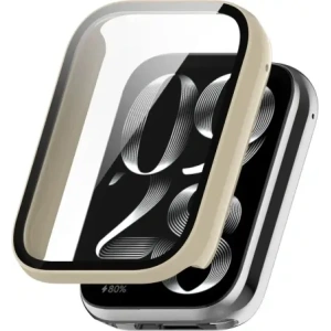 Hurtownia GSM - Etui se sklem na hodinky Bizon Case+Glass Watch pro Xiaomi Mi Smart Band 9 Pro béžové - BIZ7974 - {ean13} - Hurt