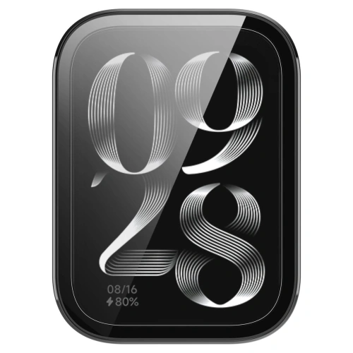 Etui ze szkłem do zegarka Bizon Case+Glass Watch do Xiaomi Mi Smart Band 9 Pro czarne