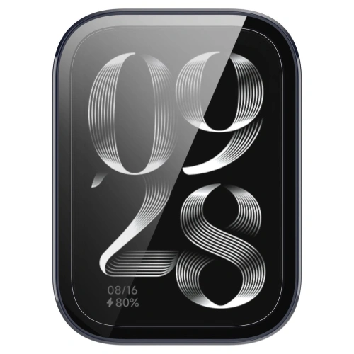 Etui ze szkłem do zegarka Bizon Case+Glass Watch do Xiaomi Mi Smart Band 9 Pro niebieskie