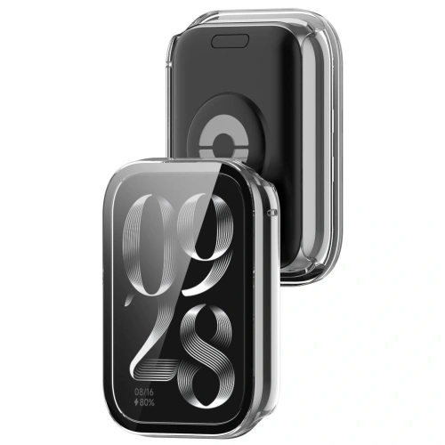 Etui ze szkłem do zegarka Bizon Case+Glass Watch do Xiaomi Mi Smart Band 9 Pro przezroczyste