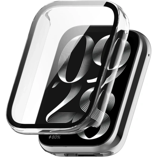 Etui ze szkłem do zegarka Bizon Case+Glass Watch do Xiaomi Mi Smart Band 9 Pro przezroczyste