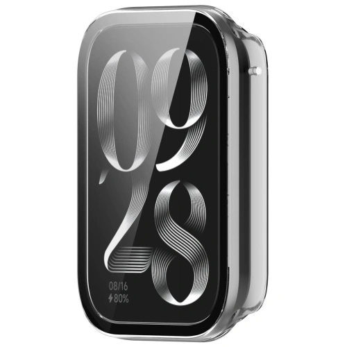 Etui ze szkłem do zegarka Bizon Case+Glass Watch do Xiaomi Mi Smart Band 9 Pro przezroczyste