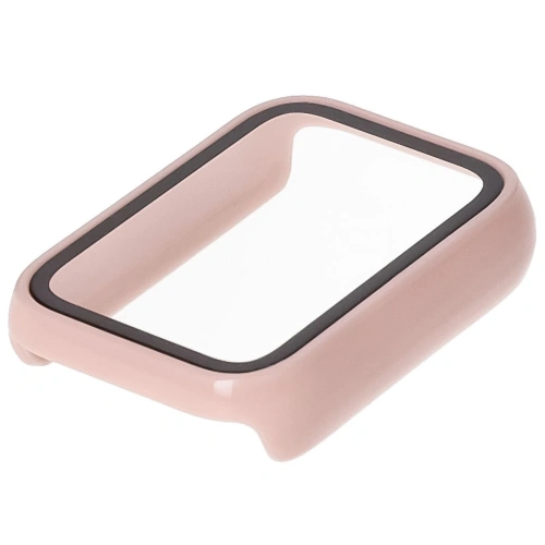 Etui ze szkłem do zegarka Bizon Case+Glass Watch do Xiaomi Mi Smart Band 9 Pro różowe