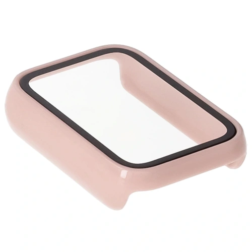 Etui ze szkłem do zegarka Bizon Case+Glass Watch do Xiaomi Mi Smart Band 9 Pro różowe