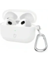 Bizon Case Kopfhörer Silikon Apple AirPods 4 weiß