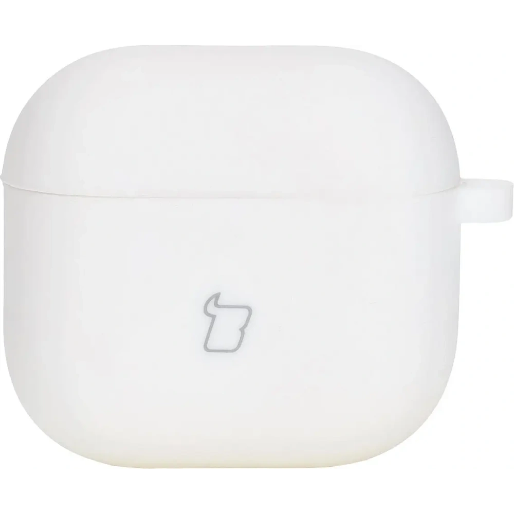 Hurtownia GSM - Silikonowe etui z karabińczykiem Bizon Case Headphone Silicone do Apple AirPods 4 białe - BIZ7985 - {ean13} - Hurt
