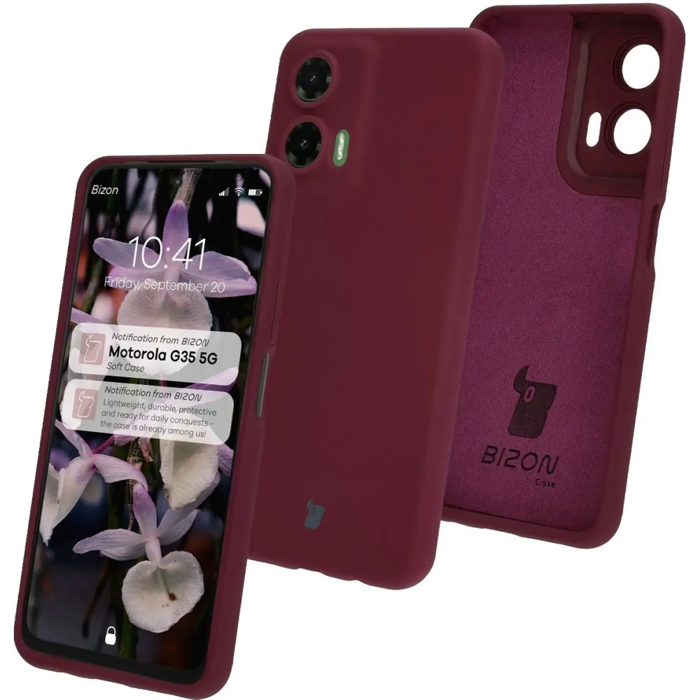 Hurtownia GSM - Silikonové pouzdro Bizon Soft Case pro Motorola Moto G35 5G tmavě fialové - BIZ7986 - {ean13} - Hurt