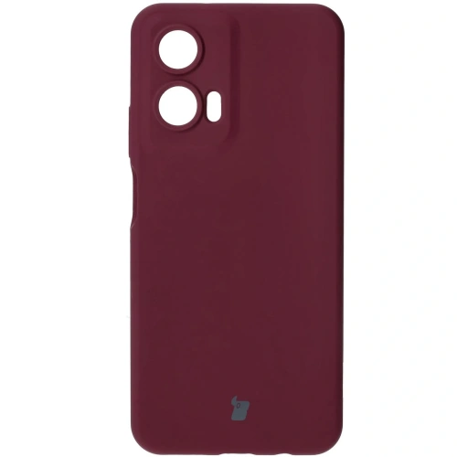 Silikonowe etui Bizon Soft Case do Motorola Moto G35 5G ciemnofioletowe