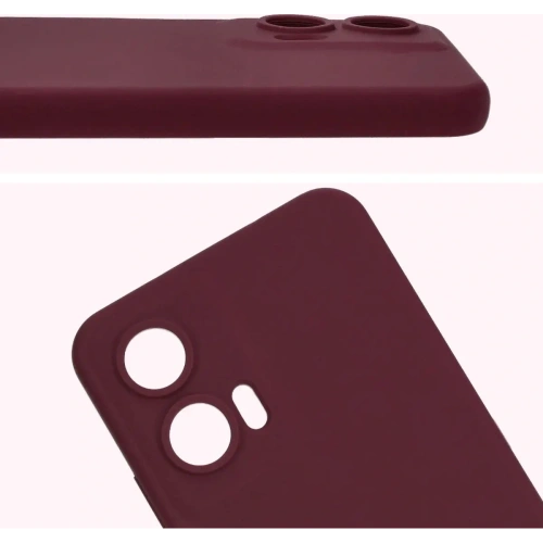 Silikonowe etui Bizon Soft Case do Motorola Moto G35 5G ciemnofioletowe