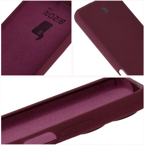 Silikonowe etui Bizon Soft Case do Motorola Moto G35 5G ciemnofioletowe