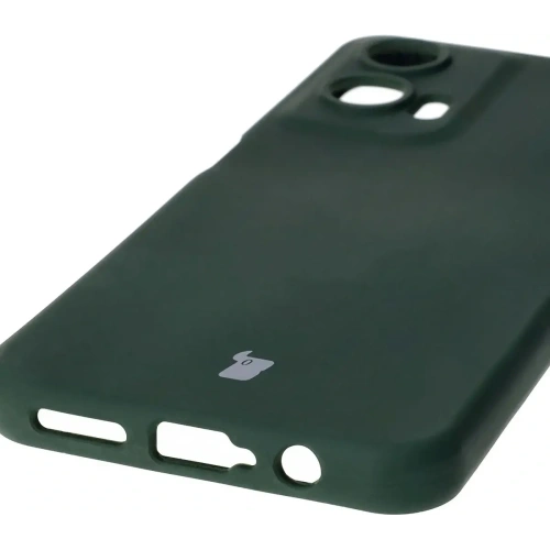Silikonowe etui Bizon Soft Case do Motorola Moto G35 5G ciemnozielone