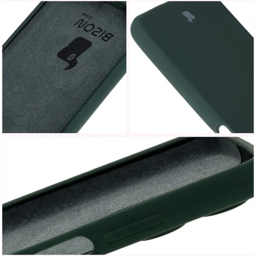 Silikonowe etui Bizon Soft Case do Motorola Moto G35 5G ciemnozielone