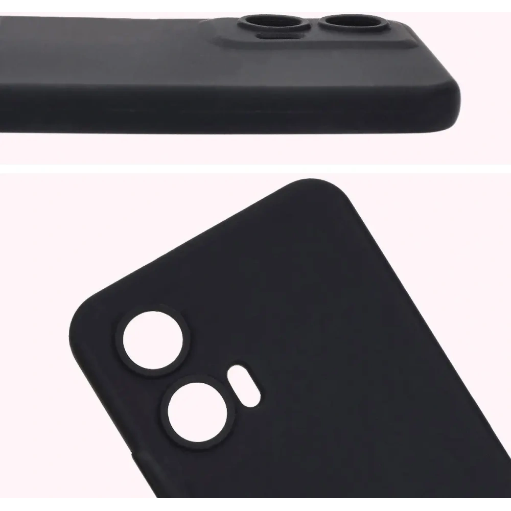 Hurtownia GSM - Silikonowe etui Bizon Soft Case do Motorola Moto G35 5G czarne - BIZ7988 - {ean13} - Hurt