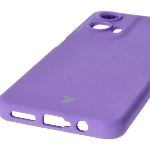Silikonowe etui Bizon Soft Case do Motorola Moto G35 5G fioletowe