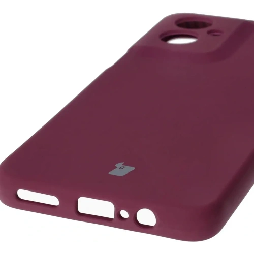 Silikonowe etui Bizon Soft Case do Motorola Moto G55 5G ciemnofioletowe