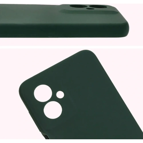 Silikonowe etui Bizon Soft Case do Motorola Moto G55 5G ciemnozielone