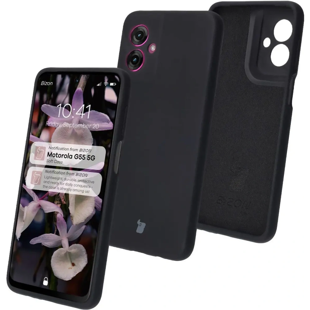 Hurtownia GSM - Bizon Soft Case Motorola Moto G55 5G fekete - BIZ7995 - {ean13} - Hurt