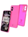Bizon Soft Case Motorola Moto G55 5G neon pink