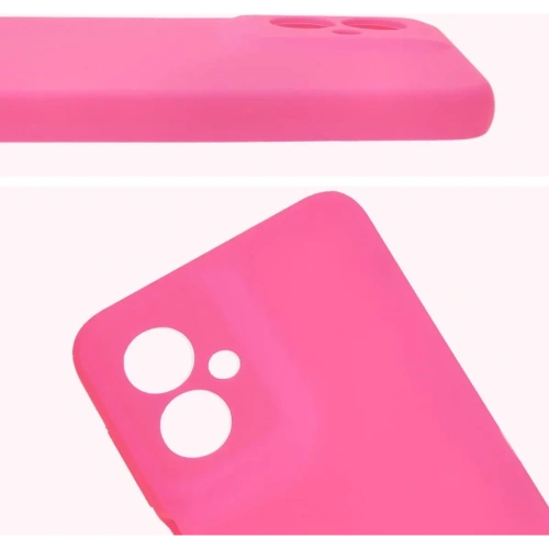 Silikonowe etui Bizon Soft Case do Motorola Moto G55 5G neonowo-różowe