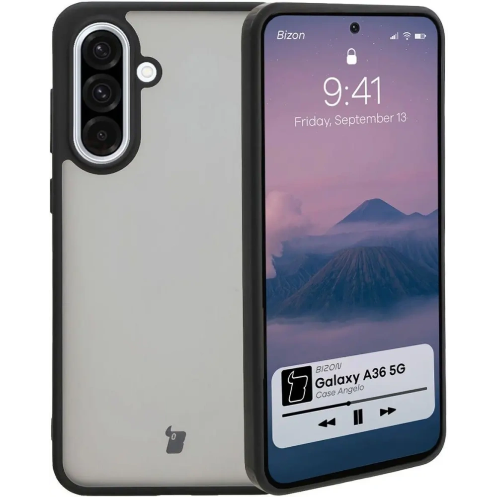 Hurtownia GSM - Bizon Case Angelo Samsung Galaxy A36 5G smoky cu un cadru negru - BIZ7998 - {ean13} - Hurt