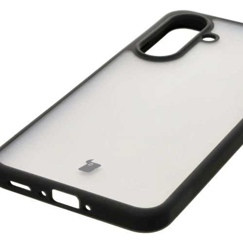 Etui Bizon Case Angelo do Samsung Galaxy A36 5G przydymione z czarną ramką