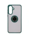 Wholesale Bizon Case Hybrid Ring Samsung Galaxy A36 5G / A56 5G smoky with a dark green frame - BIZ7999 - {ean13} - Hurt