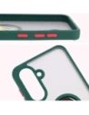 Wholesale Bizon Case Hybrid Ring Samsung Galaxy A36 5G / A56 5G smoky with a dark green frame - BIZ7999 - {ean13} - Hurt
