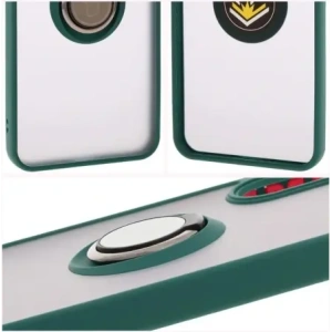 Hurtownia GSM - Bizon Case Hybrid Ring Samsung Galaxy A36 5G / A56 5G fumuriu cu un cadru verde închis - BIZ7999 - {ean13} - Hurt