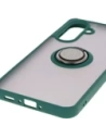 Wholesale Bizon Case Hybrid Ring Samsung Galaxy A36 5G / A56 5G smoky with a dark green frame - BIZ7999 - {ean13} - Hurt