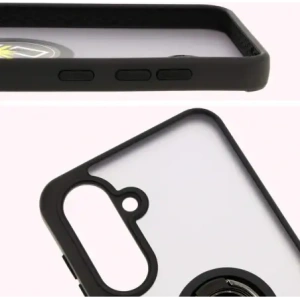 Hurtownia GSM - Bizon Case Hybrid Ring Samsung Galaxy A36 5G / A56 5G fumuriu cu un cadru negru - BIZ8000 - {ean13} - Hurt
