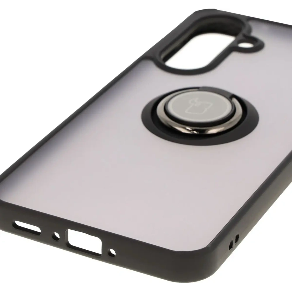 Wholesale Bizon Case Hybrid Ring Samsung Galaxy A36 5G / A56 5G smoky with a black frame - BIZ8000 - {ean13} - Hurt