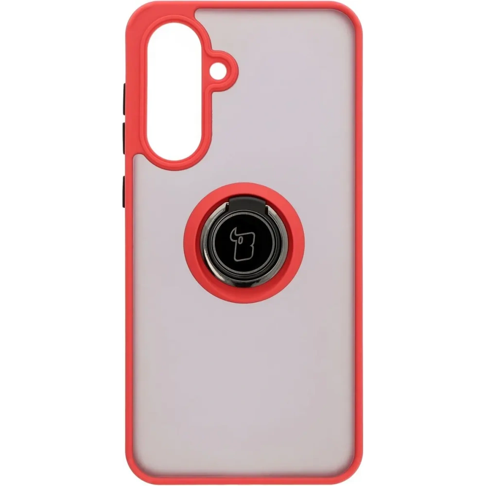 Hurtownia GSM - Bizon Case Hybrid Ring Samsung Galaxy A36 5G / A56 5G rauchig mit einem roten Rahmen - BIZ8001 - {ean13} - Hurt