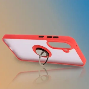 Hurtownia GSM - Bizon Case Hybrid Ring Samsung Galaxy A36 5G / A56 5G rauchig mit einem roten Rahmen - BIZ8001 - {ean13} - Hurt