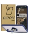 Bizon Case Hybrid Ring Samsung Galaxy A36 5G / A56 5G smoky with a navy blue frame