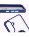 Wholesale Bizon Case Hybrid Ring Samsung Galaxy A36 5G / A56 5G smoky with a navy blue frame - BIZ8002 - {ean13} - Hurt