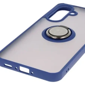 Hurtownia GSM - Bizon Case Hybrid Ring Samsung Galaxy A36 5G / A56 5G fumuriu cu un cadru albastru închis - BIZ8002 - {ean13} - Hurt