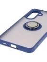 Wholesale Bizon Case Hybrid Ring Samsung Galaxy A36 5G / A56 5G smoky with a navy blue frame - BIZ8002 - {ean13} - Hurt