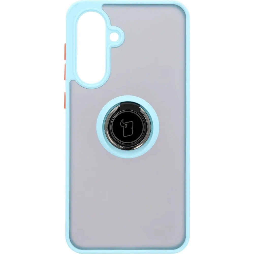 Wholesale Bizon Case Hybrid Ring Samsung Galaxy A36 5G / A56 5G smoky with a light blue frame - BIZ8003 - {ean13} - Hurt