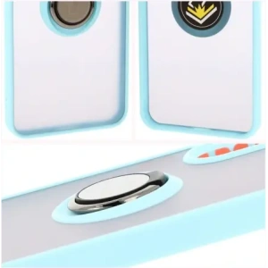 Wholesale Bizon Case Hybrid Ring Samsung Galaxy A36 5G / A56 5G smoky with a light blue frame - BIZ8003 - {ean13} - Hurt