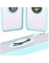 Wholesale Bizon Case Hybrid Ring Samsung Galaxy A36 5G / A56 5G smoky with a light blue frame - BIZ8003 - {ean13} - Hurt