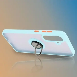 Hurtownia GSM - Etui z uchwytem na palec Bizon Case Hybrid Ring do Samsung Galaxy A36 5G / A56 5G kouřové s jasně modrým rámem - BIZ8003 - {ean13} - Hurt