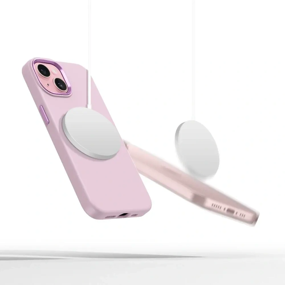 Hurtownia GSM - Etui Tech-Protect Silicone Pure MagSafe Apple iPhone 15 Růžová perla - THP3696 - {ean13} - Hurt