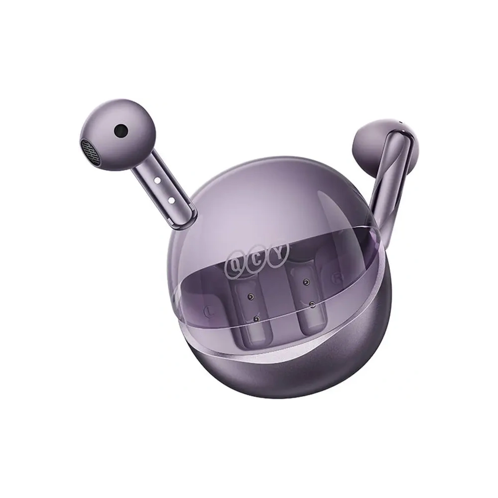 Hurtownia GSM - QCY AilyBuds Clear T32 căști wireless in-ear TWS (mov) - QCY93 - {ean13} - Hurt