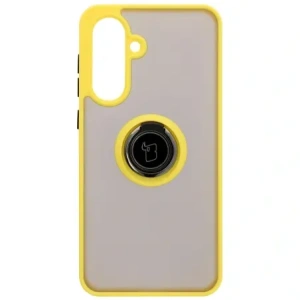 Hurtownia GSM - Bizon Case Hybrid Ring Samsung Galaxy A36 5G / A56 5G fumuriu cu un cadru galben - BIZ8004 - {ean13} - Hurt