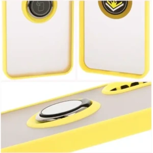 Hurtownia GSM - Bizon Case Hybrid Ring Samsung Galaxy A36 5G / A56 5G fumuriu cu un cadru galben - BIZ8004 - {ean13} - Hurt