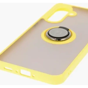 Hurtownia GSM - Bizon Case Hybrid Ring Samsung Galaxy A36 5G / A56 5G fumuriu cu un cadru galben - BIZ8004 - {ean13} - Hurt